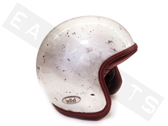 Helmet Jet BARUFFALDI Zeon Vintage Tebe Silver